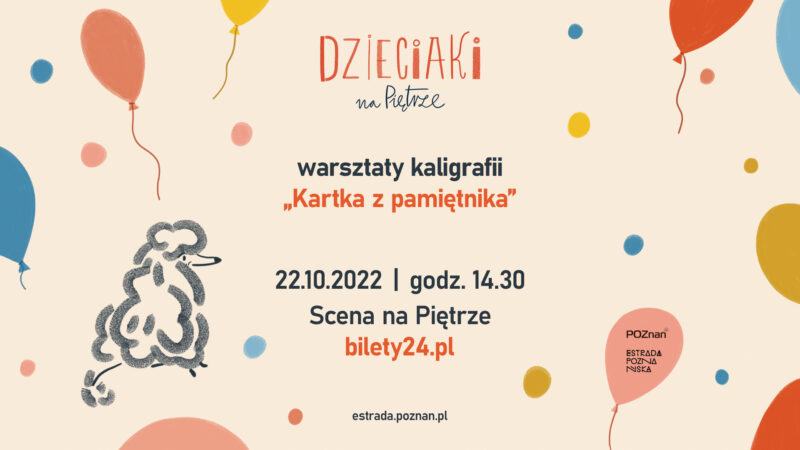 Okładka wydarzenia - Dzieciaki na Piętrze 2022 - warsztaty kaligrafii „Kartka z pamiętnika” - Beata Kurek z LoveLetters Studio