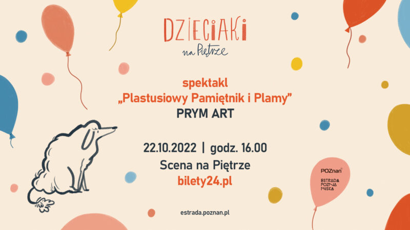 Okładka wydarzenia - Dzieciaki na Piętrze 2022 - spektakl „Plastusiowy Pamiętnik i Plamy”  PRYM ART