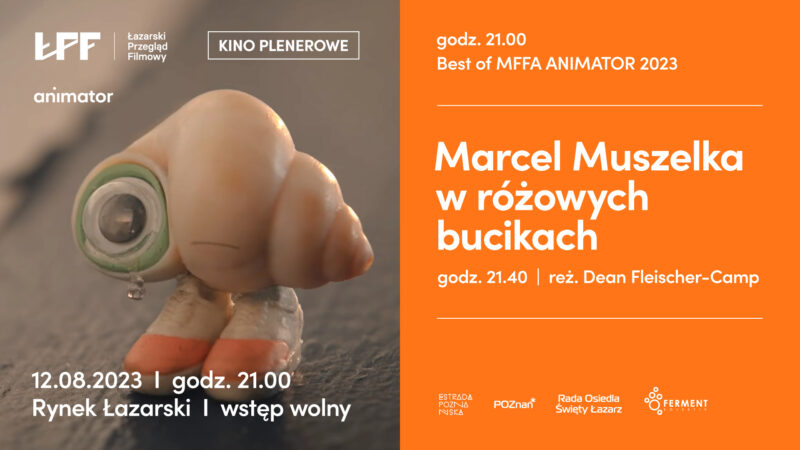 Okładka wydarzenia - Marcel Muszelka i nagrodzone krótkie metraże | pokaz plenerowy