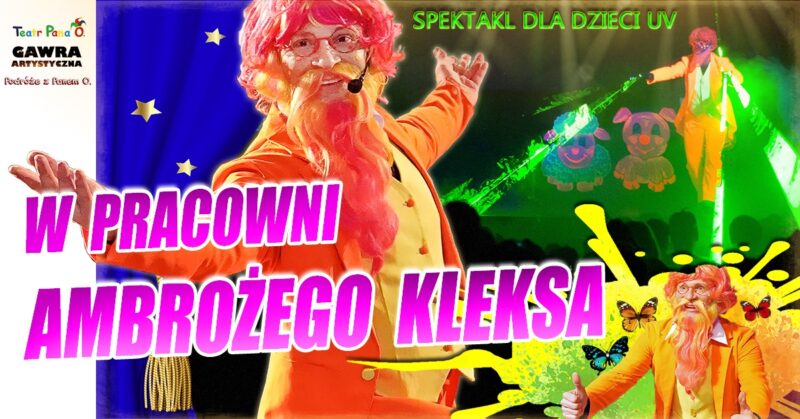 Okładka wydarzenia - „W pracowni Ambrożego Kleksa” – spektakl dla dzieci
