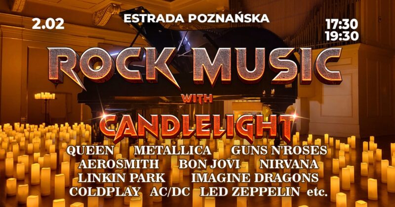 Okładka wydarzenia - ROCK MUSIC WITH CANDLELIGHT