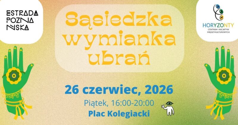 Okładka wydarzenia - Sąsiedzka Wymianka Ubrań i Międzykulturowe Popołudnie na Placu Kolegiackim