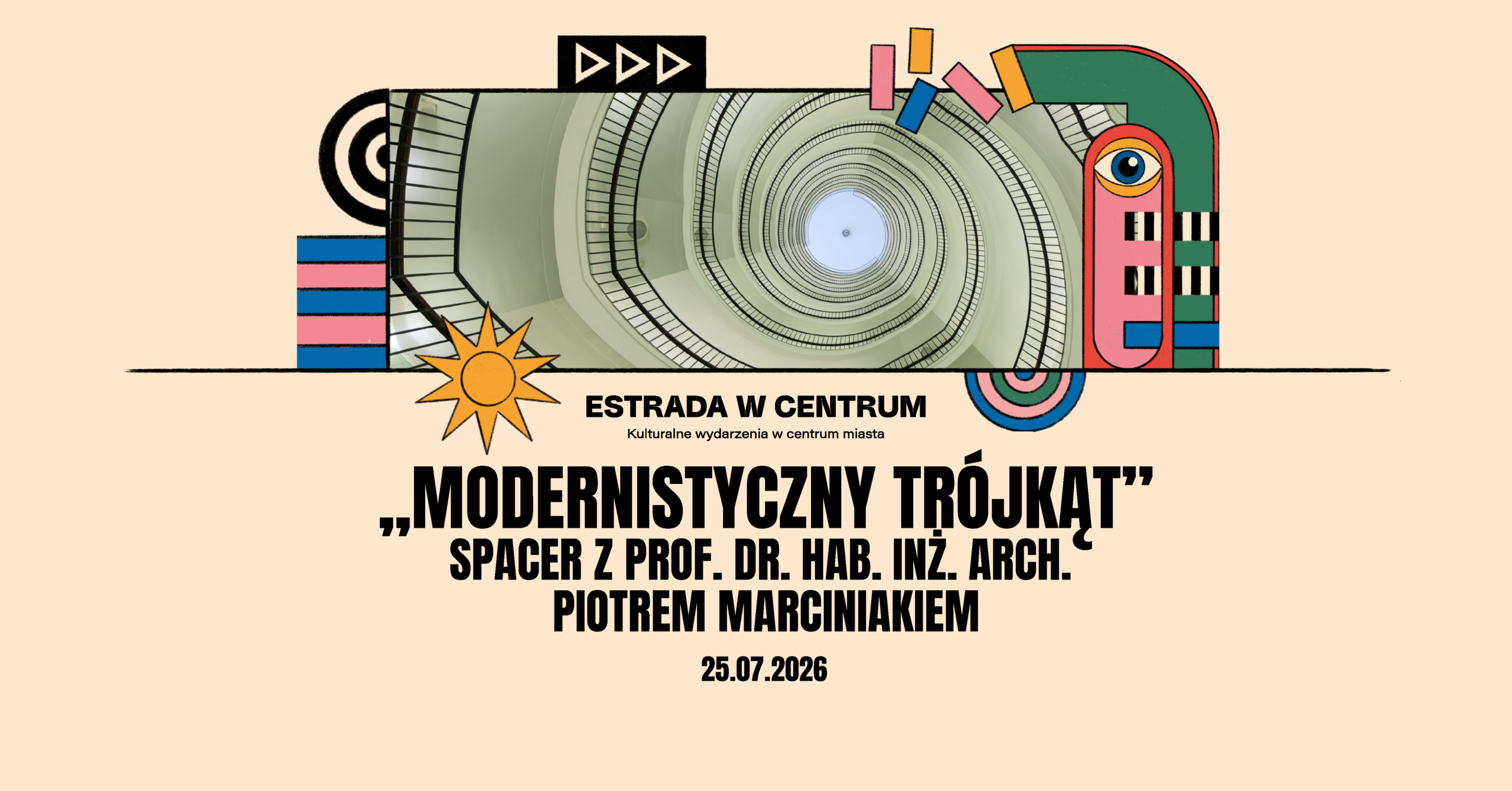 Spacer urbanistyczny „Modernistyczny trójkąt: Okrąglak, Domar, Dom Książki” z prof. dr. hab. inż. arch. Piotrem Marciniakiem