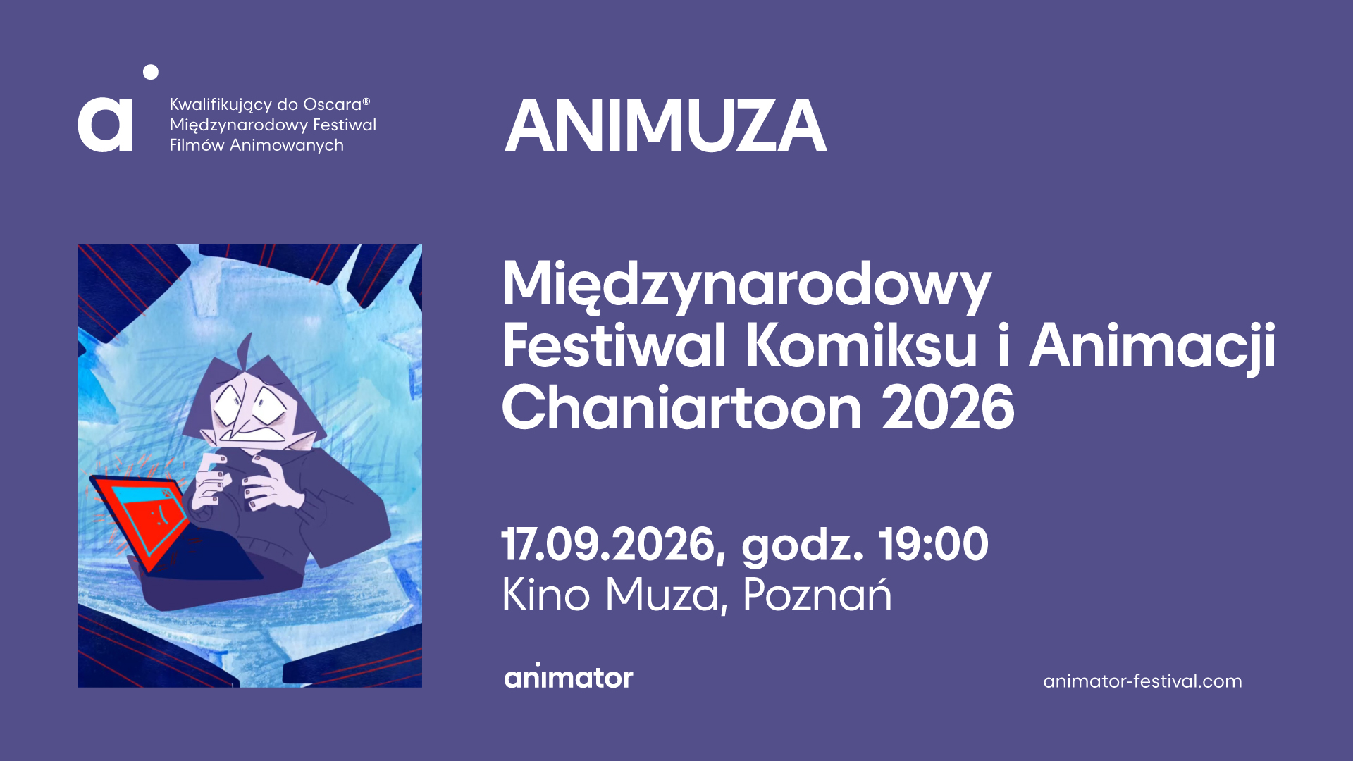 Pokaz krótkometrażowych filmów animowanych z 10. edycji festiwalu Chaniartoon | Animuza