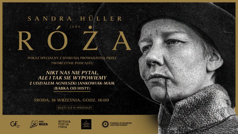 Okładka wydarzenia - "RÓŻA" | Pokaz przedpremierowy + nagranie podcastu Nikt nas nie pytał... z Agnieszką Jankowiak-Maik